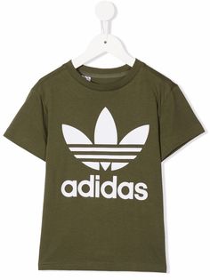 adidas Kids футболка с принтом Adicolor Trefoil