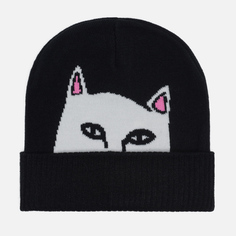 Шапка RIPNDIP Peeking Nermal Beanie, цвет чёрный