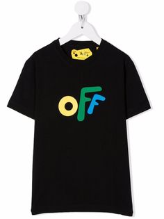 Off-White Kids футболка с логотипом