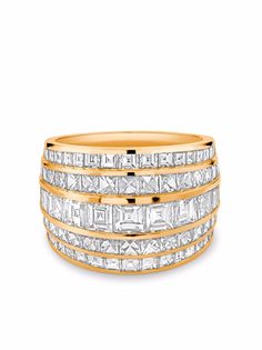 Pragnell кольцо из розового золота Manhattan с бриллиантами