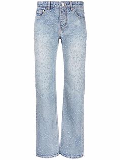 Balenciaga прямые джинсы с эффектом потертости