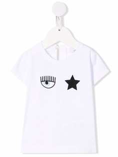 Chiara Ferragni Kids футболка с логотипом