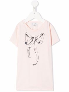 LANVIN Enfant футболка из органического хлопка с принтом