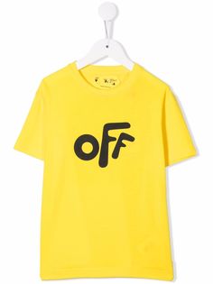 Off-White Kids футболка с логотипом