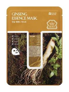 Маска для лица SNP Ginseng Essence Mask, с экстрактом корня женьшеня выравнивающая цвет лица, 25мл