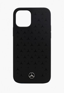 Чехол для iPhone Mercedes-Benz 12/12 Pro (6.1), Liquid silicone Stars Black