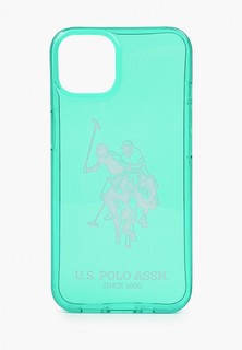 Чехол для iPhone U.S. Polo Assn. 13 TPU FLUO Logo Big horse Hard Green