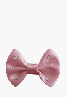 Заколка Milledeux Bowtie Bow со стразами, мини, коллекция “Satin Glam“, темно-розовая