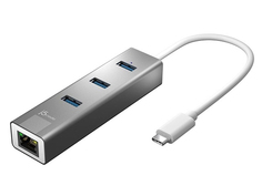 Хаб J5create USB-C - 3xUSB Type-A 3.0 / Ethernet JCH474