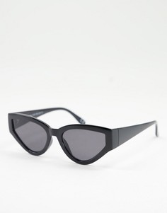 Большие черные солнцезащитные очки каплевидной формы NA-KD-Черный