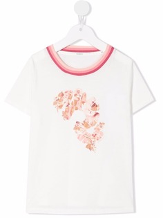 ZIMMERMANN Kids футболка Rosa с цветочным принтом