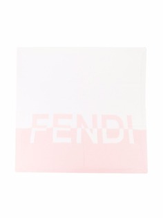 Fendi Kids шерстяное одеяло с логотипом