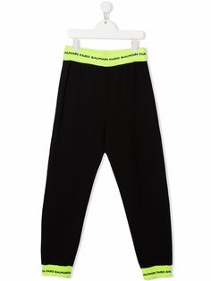 Balmain Kids спортивные брюки с логотипом