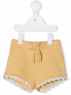 Chloé Kids шорты с фестонами