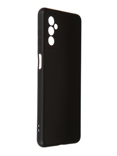 Чехол DF для Samsung Galaxy M52 (5G) c микрофиброй Silicone Black sOriginal-31