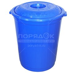 Бак для мусора пластиковый с крышкой Милих 01190, 90 л