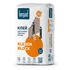 Клей для ячеистых блоков Kleben Block, 25 кг Bergauf