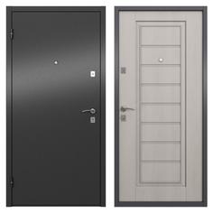 Дверь входная металлическая Альта, 950 мм, левая, цвет графит/белое дерево Torex