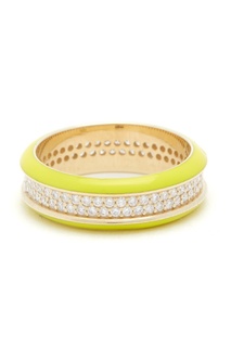 Золотое кольцо с желтым покрытием Lauren Rubinski