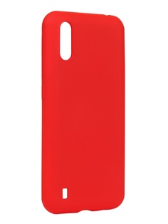 Чехол DF для Samsung Galaxy M01 Silicone Red sOriginal-15