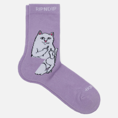 Носки RIPNDIP Lord Nermal Mid, цвет фиолетовый, размер 40-46 EU