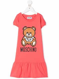 Moschino Kids платье-футболка Teddy Bear