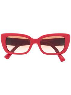 Valentino Eyewear солнцезащитные очки Roman Stud в квадратной оправе
