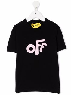 Off-White Kids футболка с логотипом