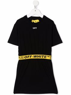 Off-White Kids платье-футболка с декором Industrial