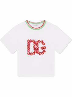 Dolce & Gabbana Kids футболка с цветочным принтом