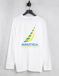 Белый лонгслив Nautica Competition Fearo