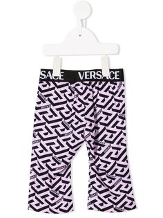 Versace Kids легинсы с логотипом