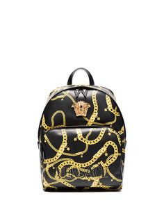 Versace рюкзак с логотипом и принтом