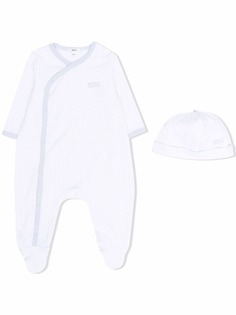 BOSS Kidswear боди с длинными рукавами и монограммой