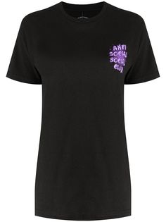 Anti Social Social Club футболка I See Grape с логотипом