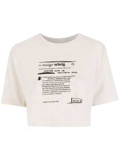 Osklen укороченная футболка с принтом Redesign Waste Eco