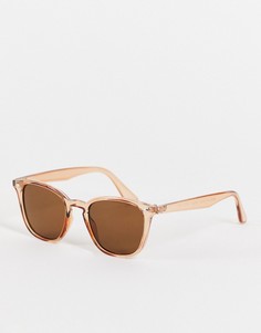 Квадратные солнцезащитные очки AJ Morgan P.Edwards-Светло-бежевый цвет