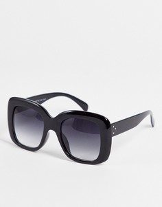 Oversized квадратные солнцезащитные очки AJ Morgan Gimme-Черный