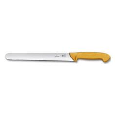 Нож кухонный Victorinox Swibo, универсальный, для мяса, 300мм, заточка прямая, стальной, желтый [5.8441.30]