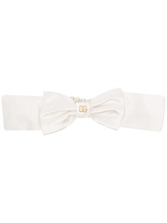 Dolce & Gabbana Kids шелковая повязка на голову с логотипом