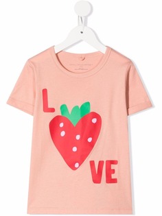 Stella McCartney Kids футболка с надписью Love