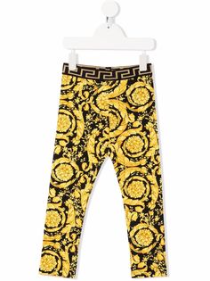 Versace Kids легинсы с логотипом