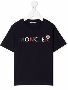 Moncler Enfant футболка с логотипом