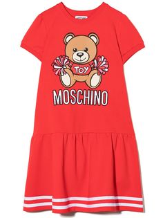 Moschino Kids платье-футболка с принтом Toy Bear