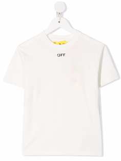 Off-White Kids футболка с логотипом