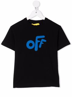 Off-White Kids футболка с логотипом