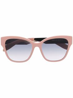 Alexander McQueen Eyewear солнцезащитные очки в массивной оправе кошачий глаз