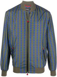 Kiton куртка на молнии с геометричным узором