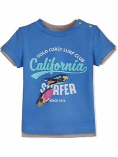 Lapin House футболка California Surfer с декоративными пуговицами