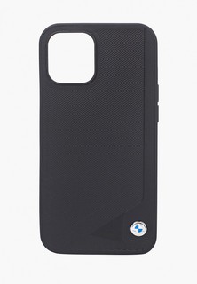 Чехол для iPhone BMW 12 Pro Max (6.7), Signature Genuine leather Seat debossed Black